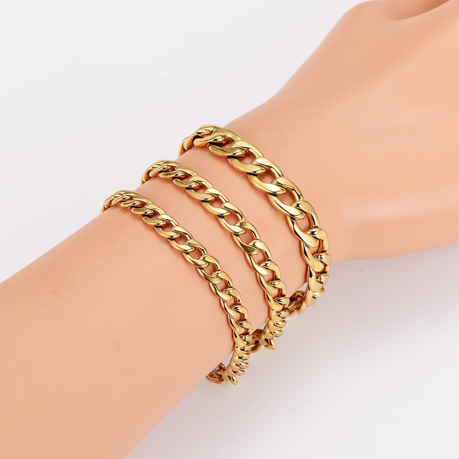 Aml Stainless Steel Hot Sale Nk Men'S Bracelet Personality Stainless Steel Simple Retro Hand Jewelry Men'S Supply
