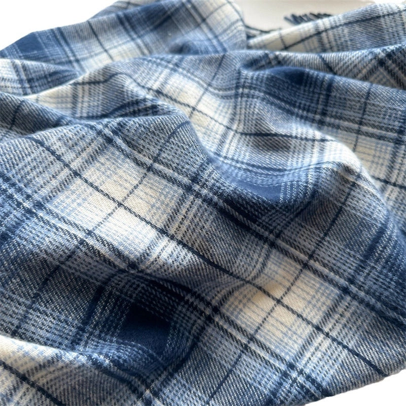 Women's Business Classic Style Color Block Imitation Cashmere Scarf