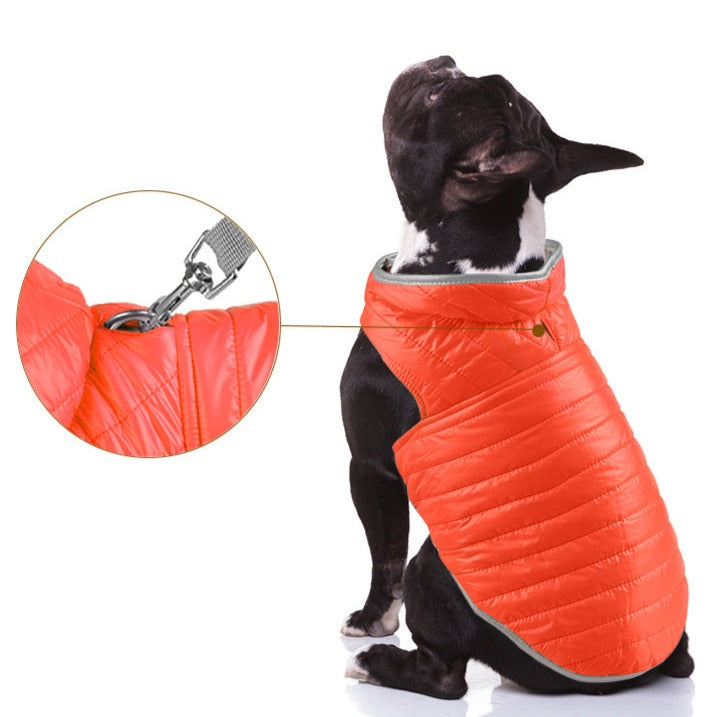 Reflective Fleece Reversible Dog Cat Jacket