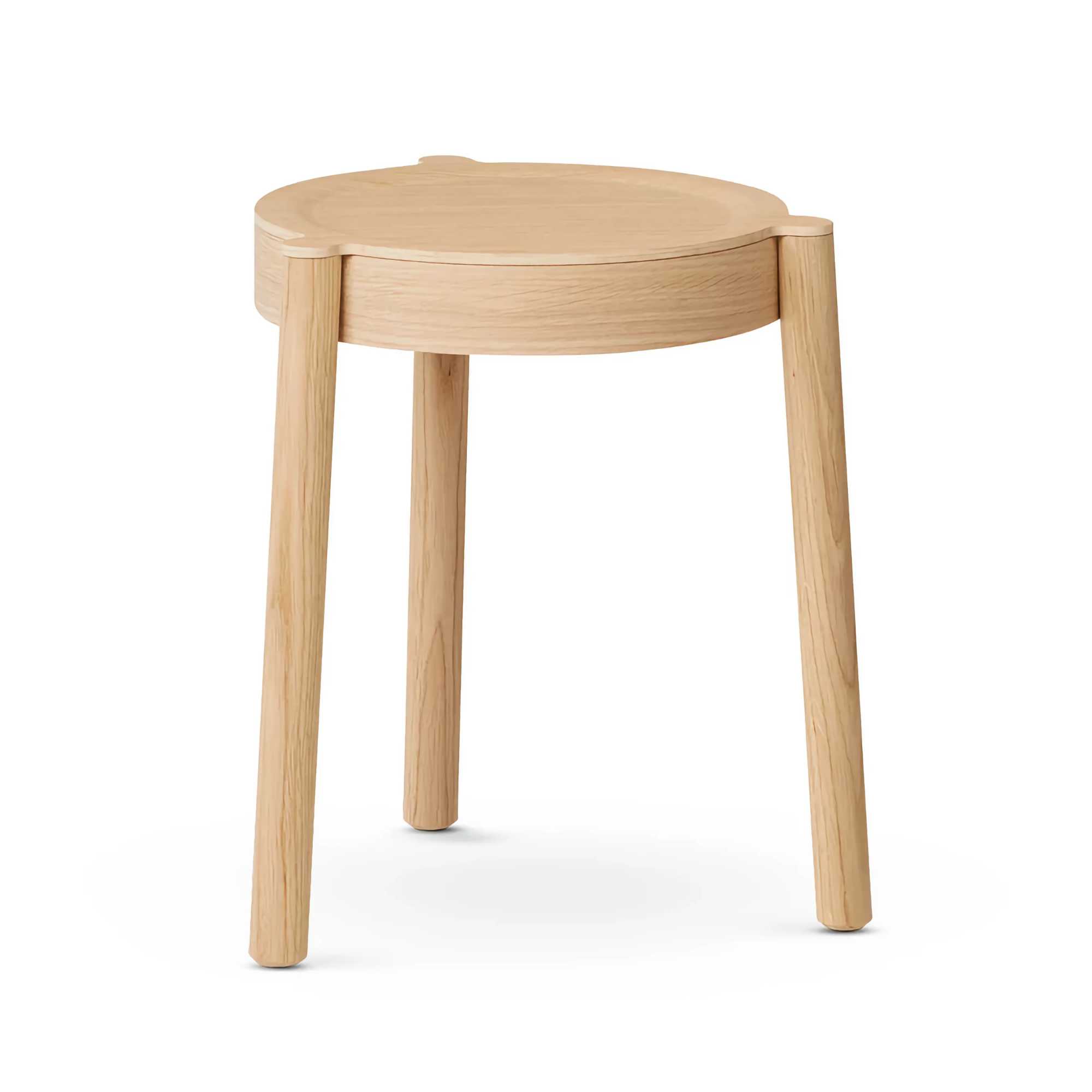 Northern Stacking Pal stool. Light Oak