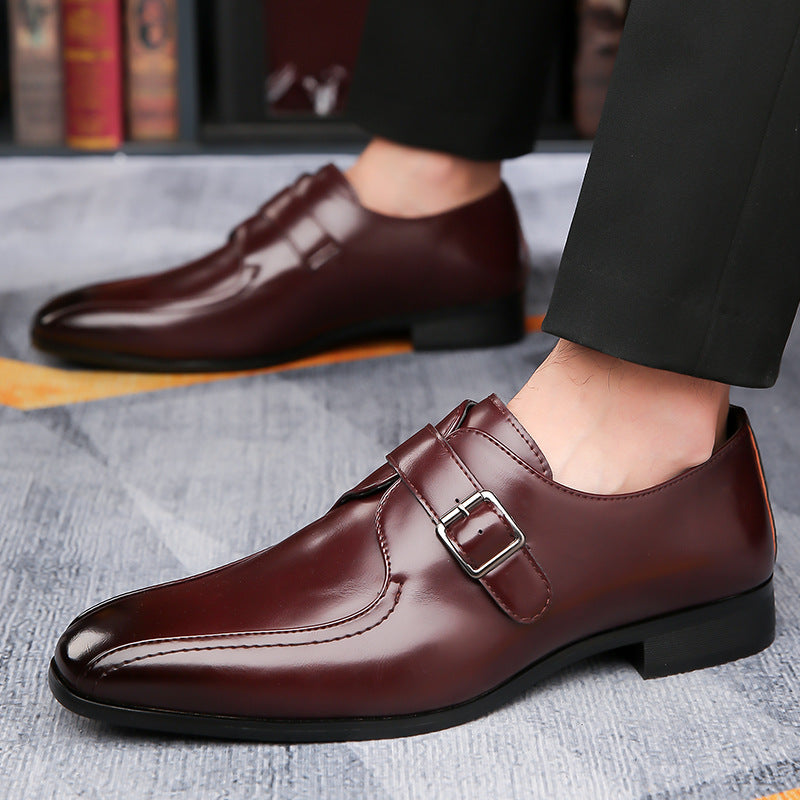 Men's Leather Fashion Pointed British Style Casual Shoes