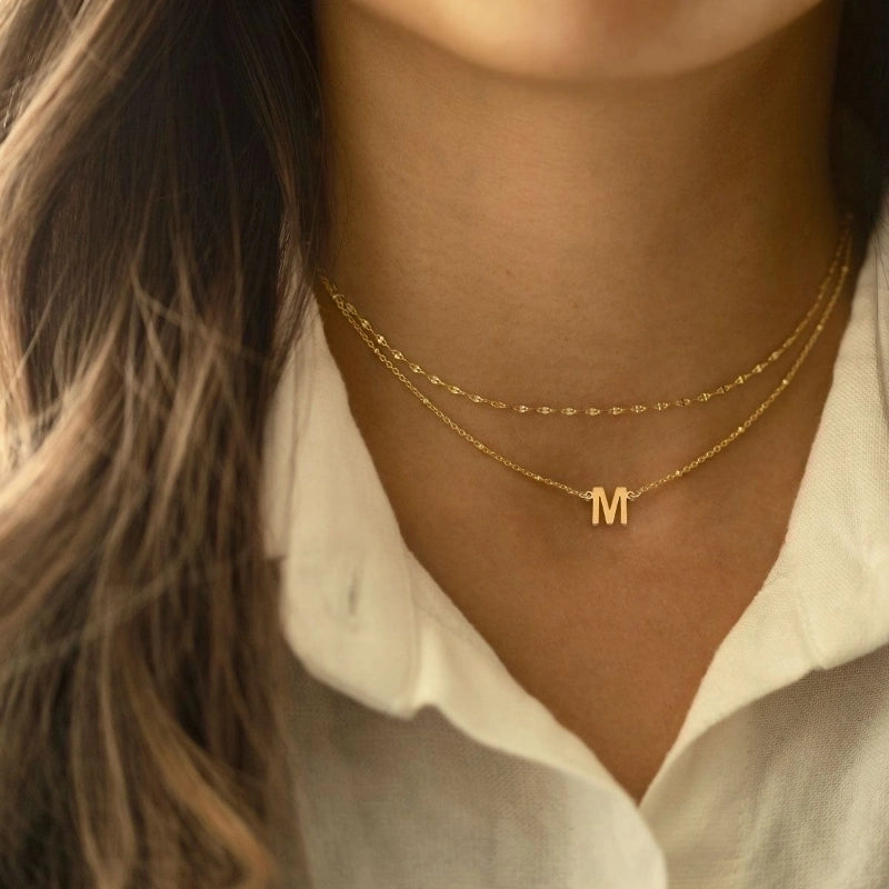 Casual Business Classic Style Letter 201 Stainless Steel 304 Stainless Steel Pendant Necklace