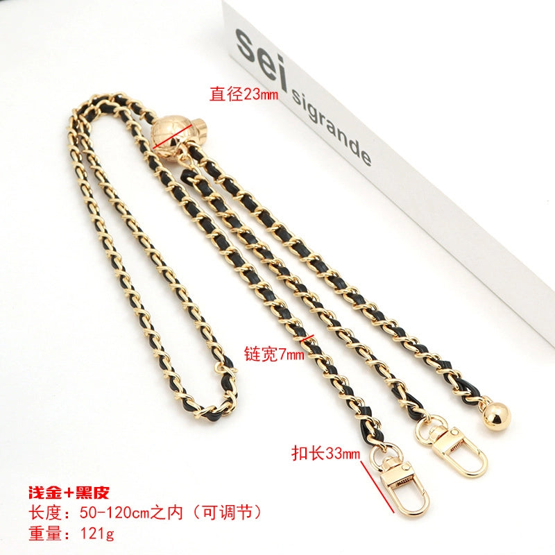 Alloy Solid Color Bag Chain Bag Straps