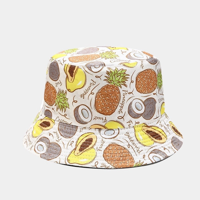 Women's Cute Sweet Fruit Printing Bucket Hat