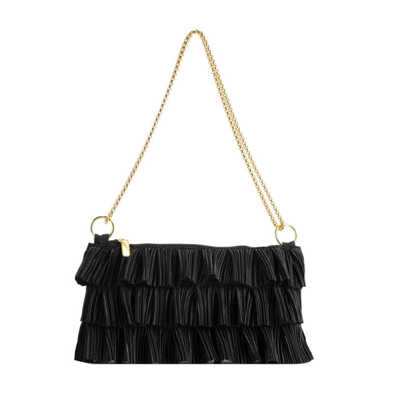 Women's Small All Seasons Polyester Solid Color Classic Style Square Zipper Shoulder Bag