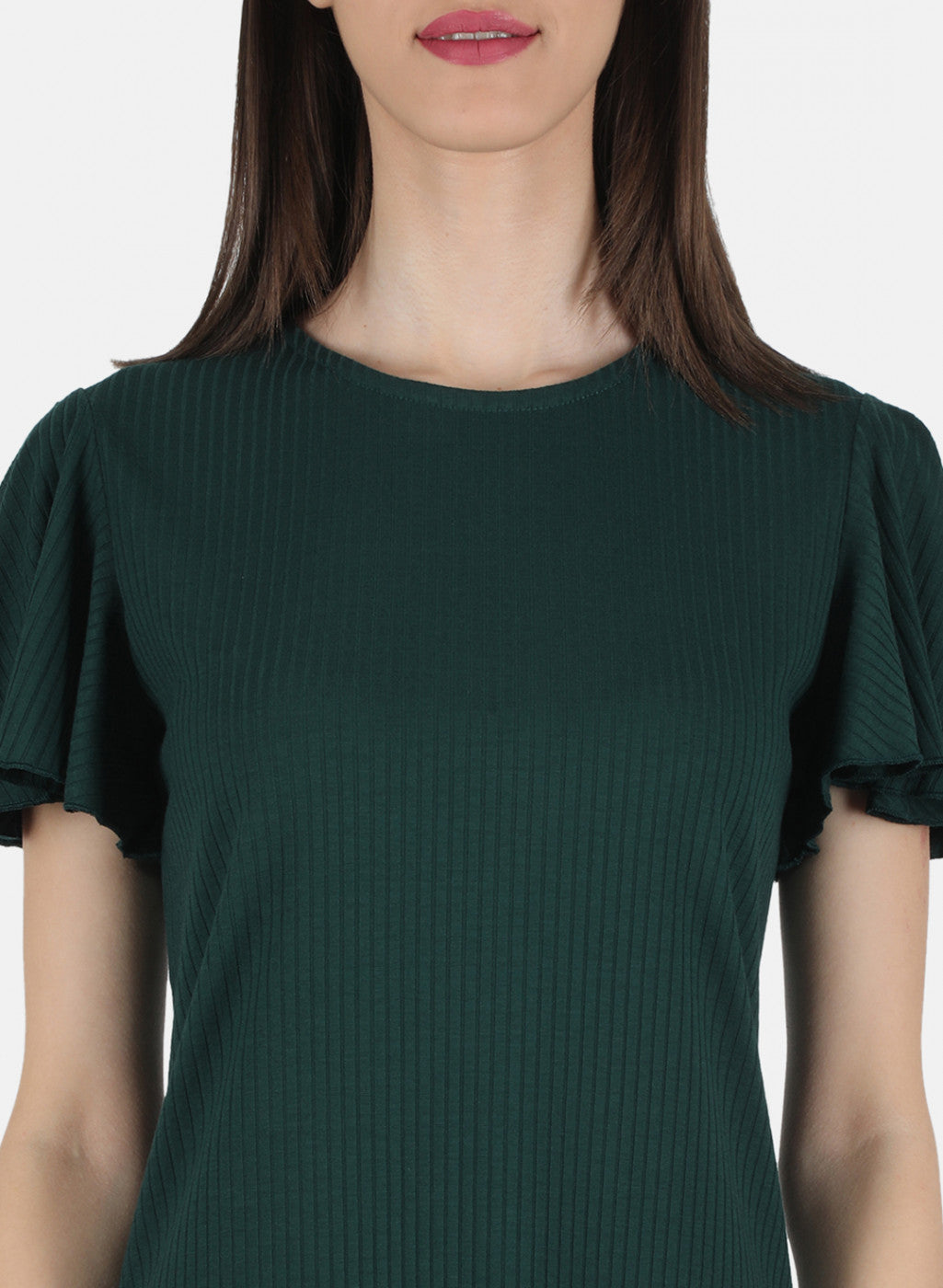 Women Green Plain Tunic