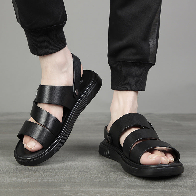 Men's Breathable Leather Casual Sandals