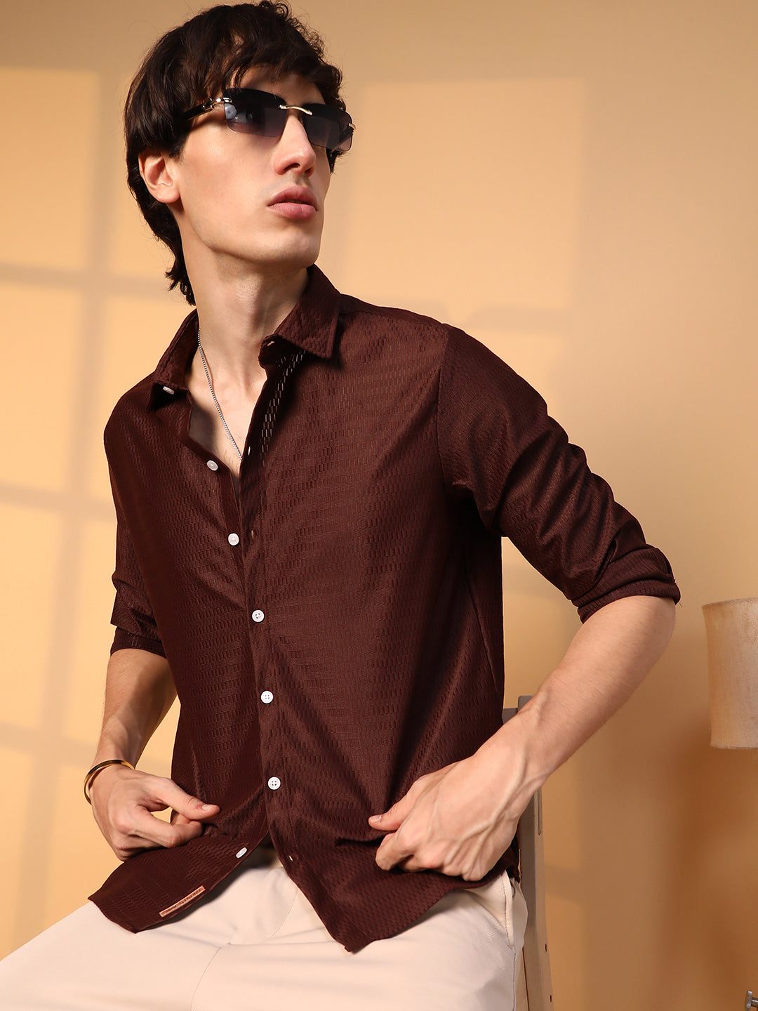 Solid Honeycomb Shirt