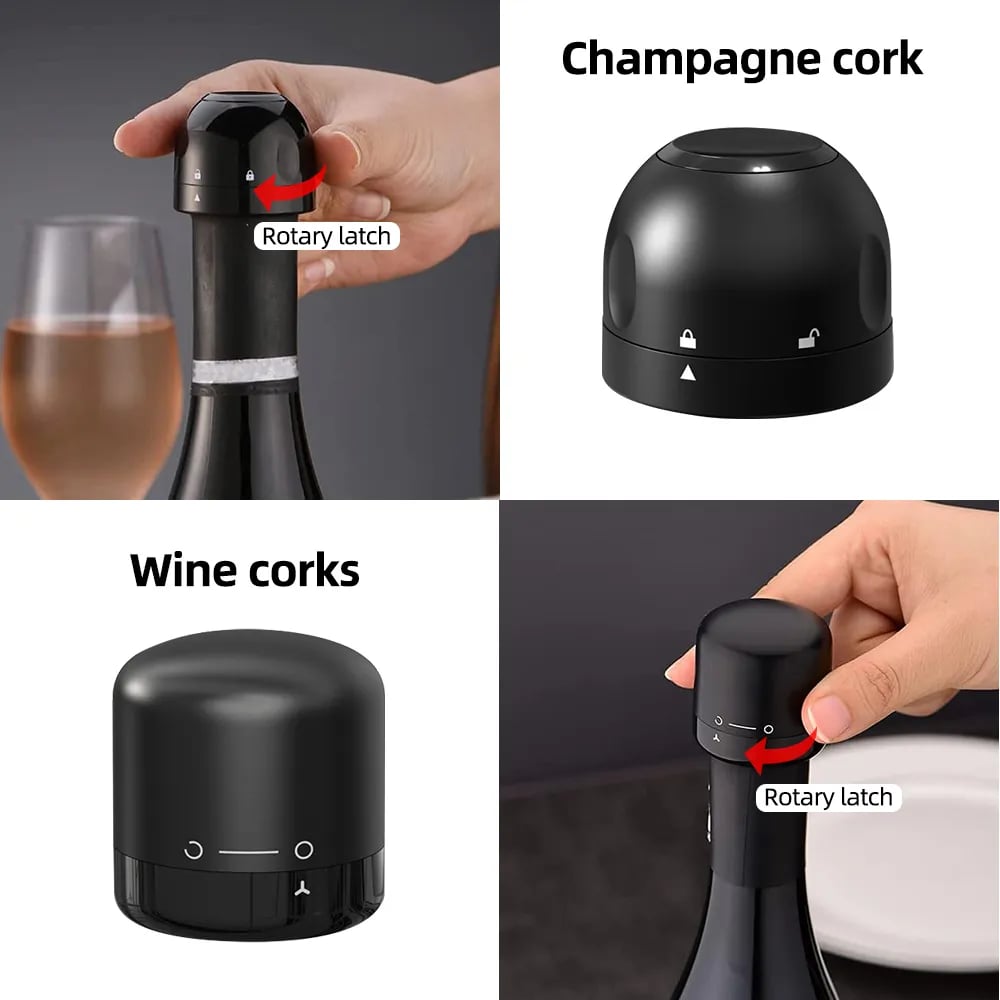 🍾Vacuum Red Wine Bottle Cap Stopper