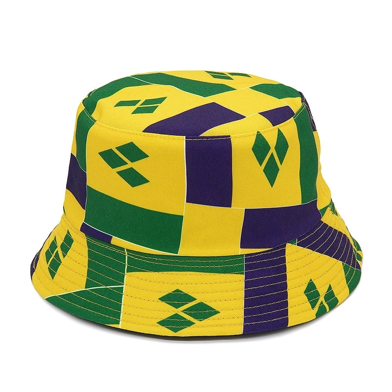 Unisex Basic Geometric Big Eaves Bucket Hat