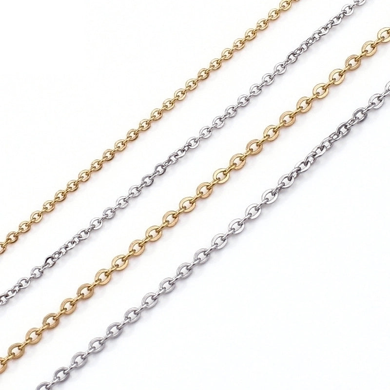 Titanium Steel 18K Gold Plated Fashion Plating Necklace