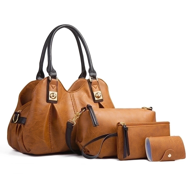 Women's Medium Pu Leather Solid Color Streetwear Square Zipper Buckle Handbag