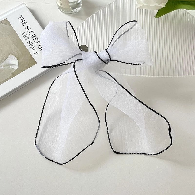 Women's Cute Sweet Solid Color Organza Silk Scarf