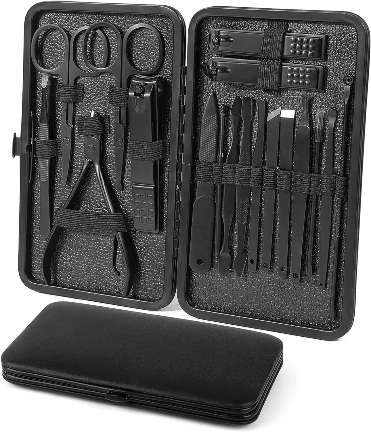 Manicure Set. 18 in 1 Professional Pedicure Kit Stainless Steel Personal Care Nail kit Manicure Portable Nail Clipper Set