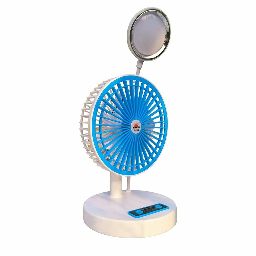 Mini Fan with LED. Portable Chargeable Mini Electric Fan With LED Light Lamp