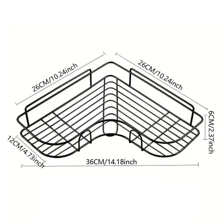 Bathroom Corner Rack Self-Adhesive