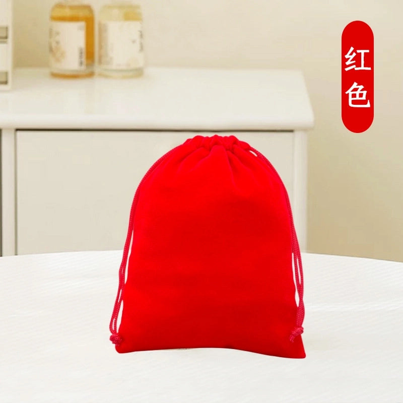 100 Pieces Factory Flannel Jewelry Packaging Bag Buddha Beads Jewelry Play Bag Brocade Bag Gift Bag Drawstring Bag