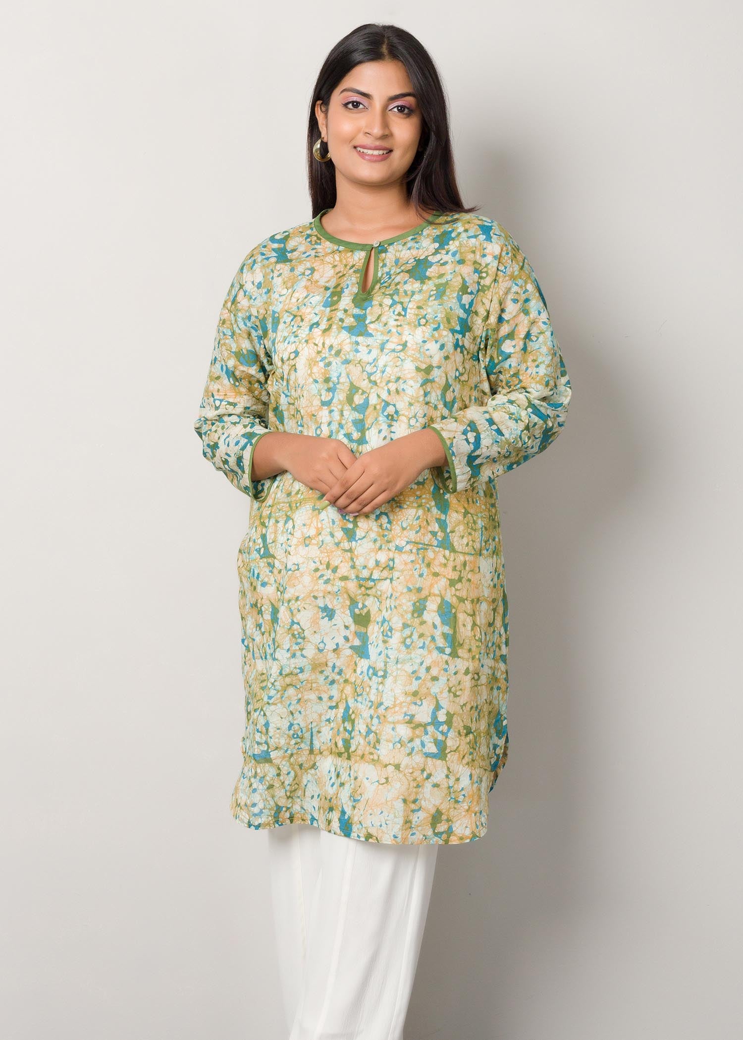 batik kurtha top