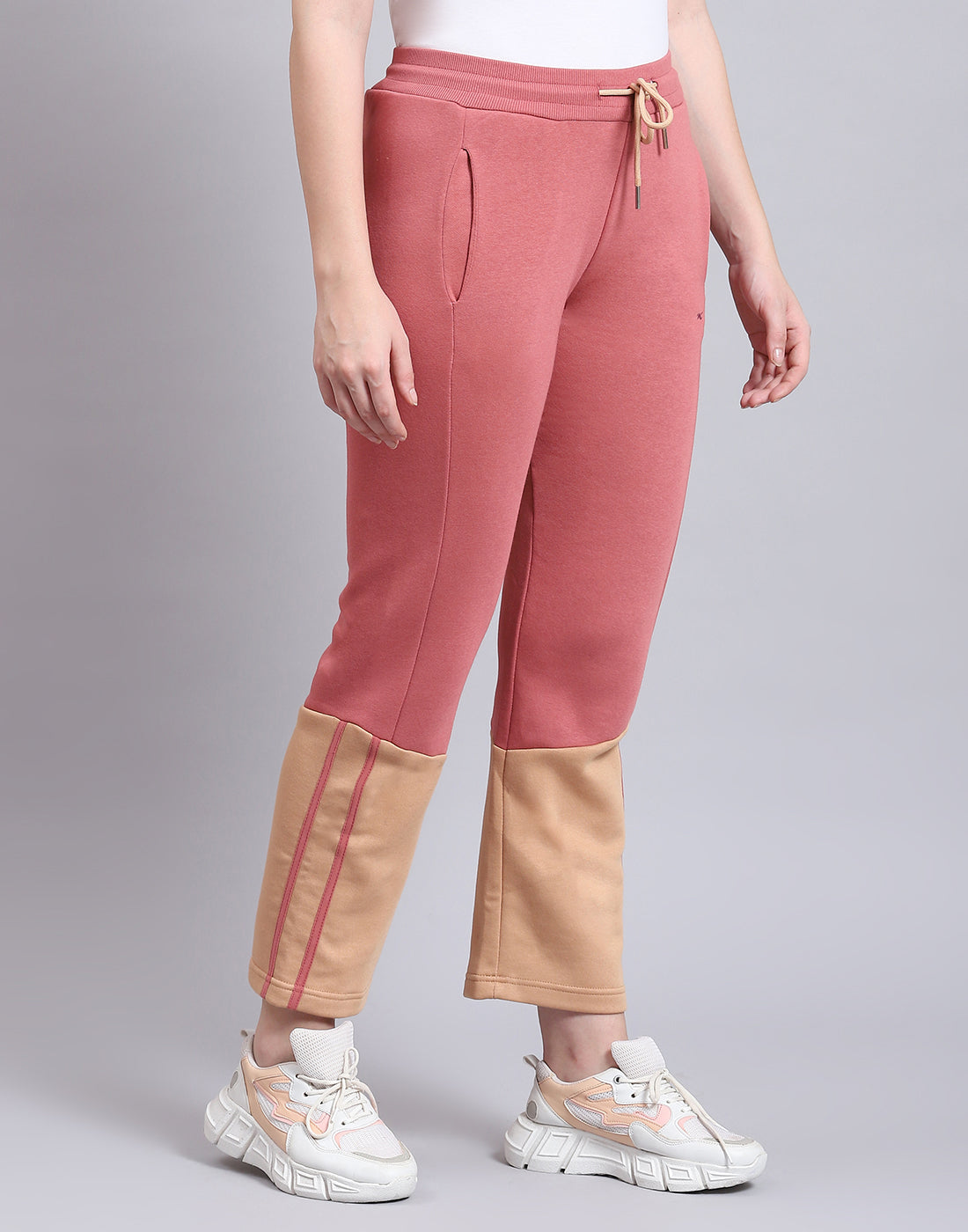 Women Pink Printed Regular Fit Winter Lower