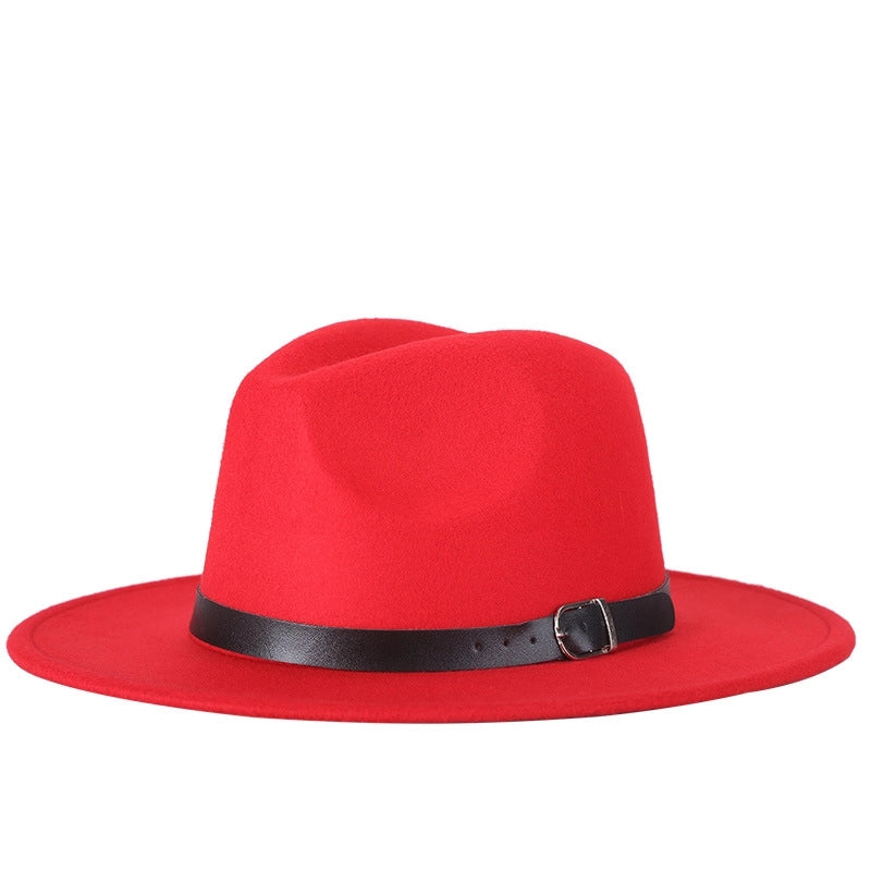 Autumn And Winter New Style Woolen Jazz Hat Fashion Women's Hat Top Hat Factory Bag Hair Band