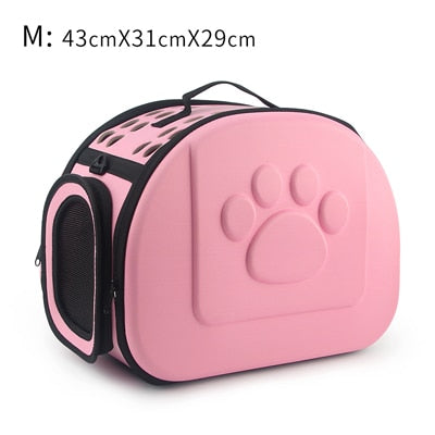 Paw Pattern Dog Cat Carrier Bag