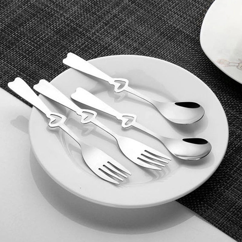 Casual Solid Color Stainless Steel Spoon 1 Piece
