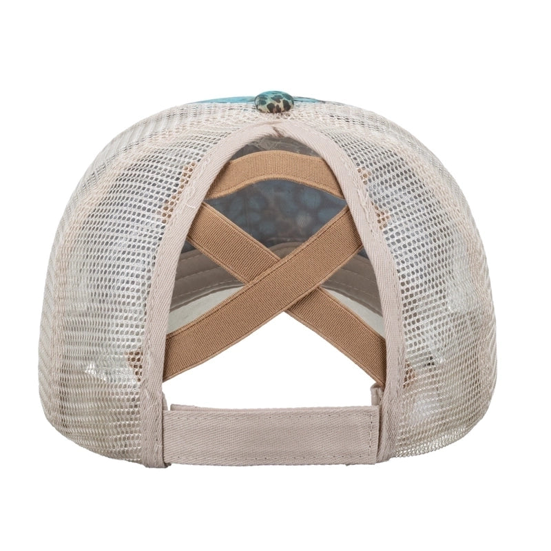 Women's Fashion Color Block Flower Leopard Baseball Cap