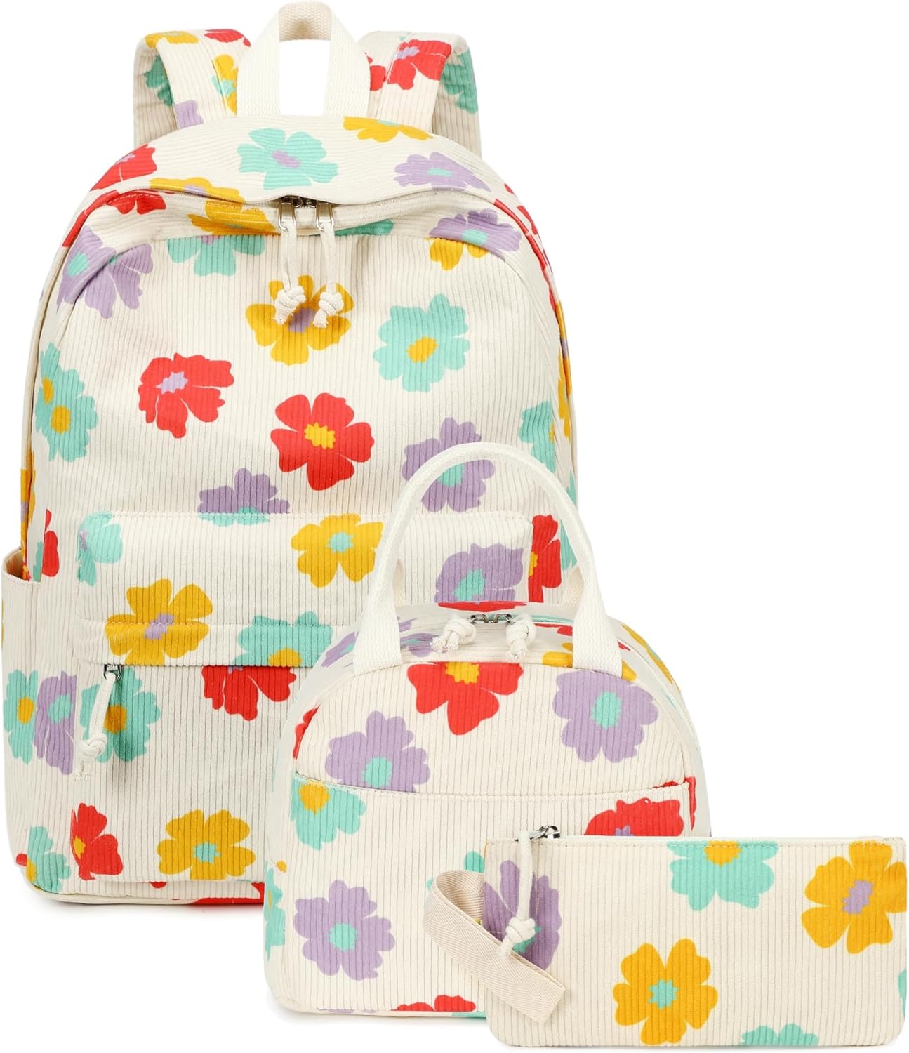 Bluboon School Backpack Teens Girls Boys Kids School Book Bags with Lunch Box Pencil Bag