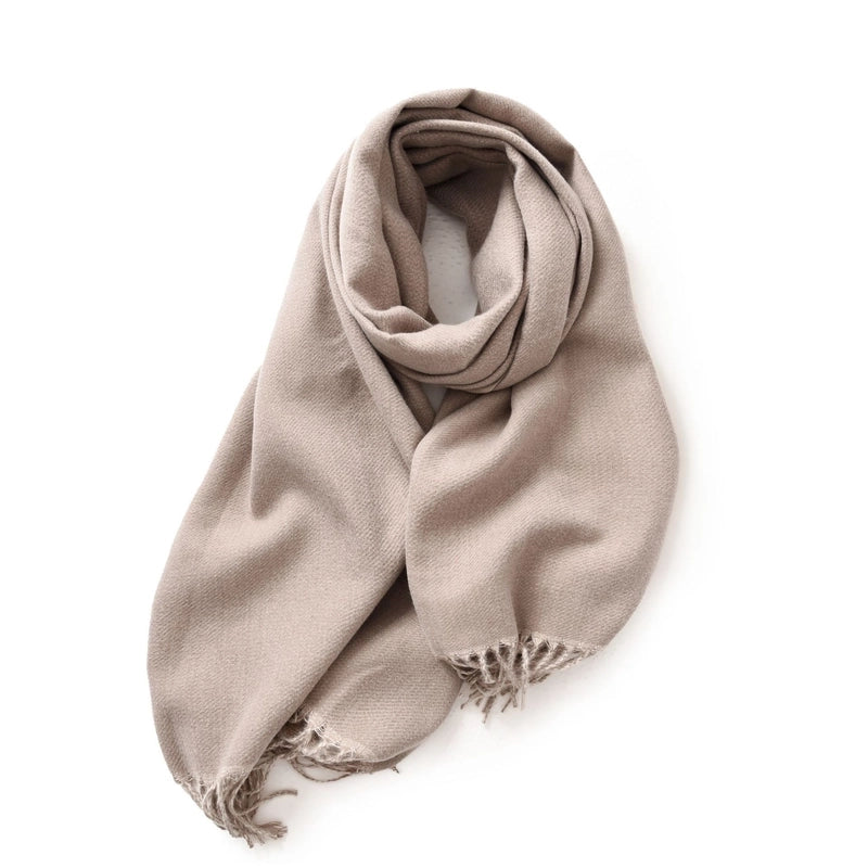 Women's Minimalist Solid Color Polyester Scarf