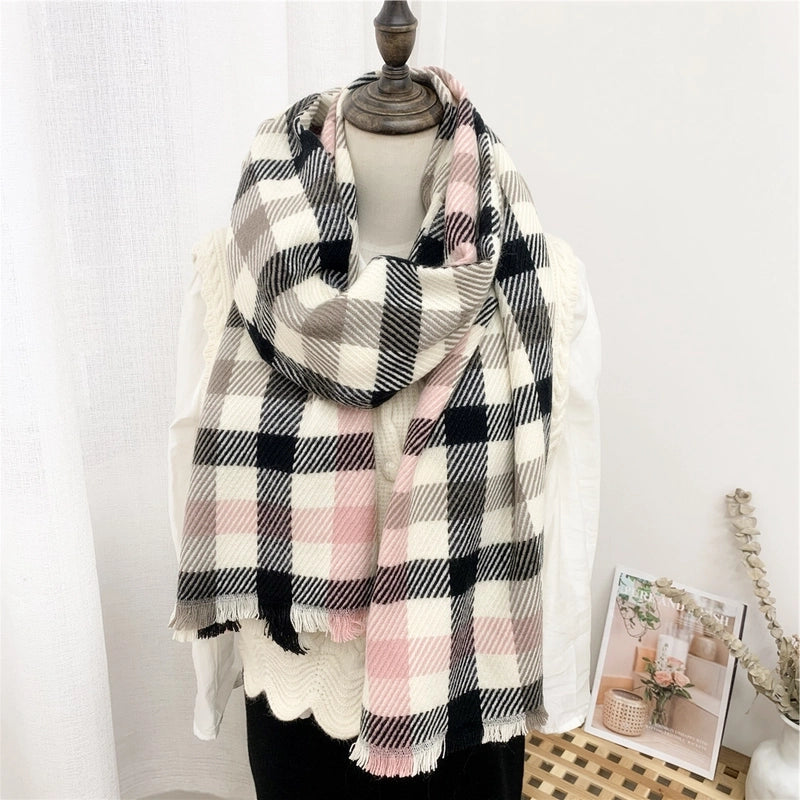 Striped Plaid Scarf