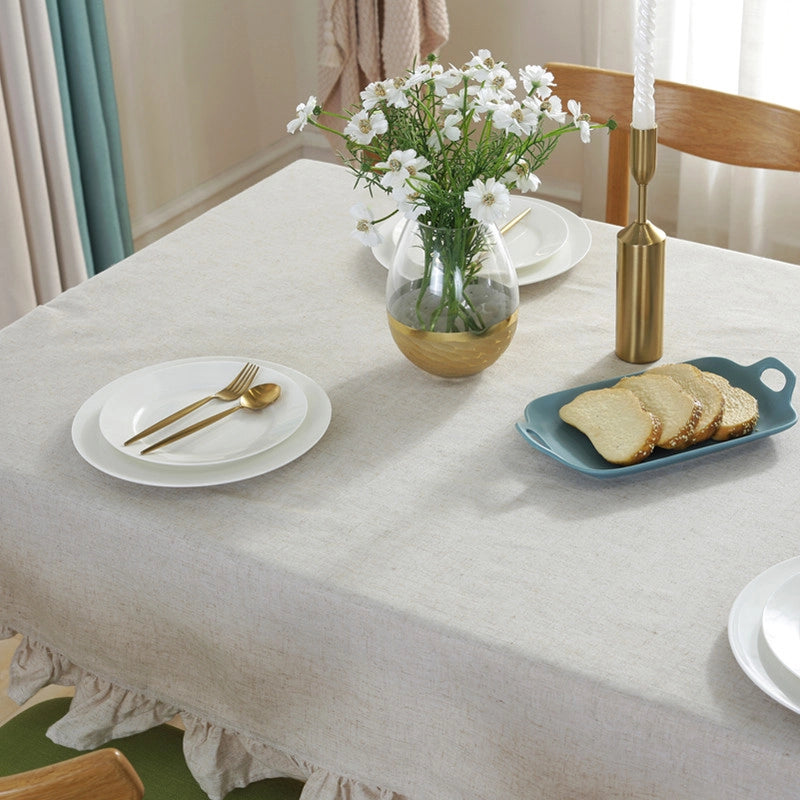 Solid Color Cotton Tablecloths