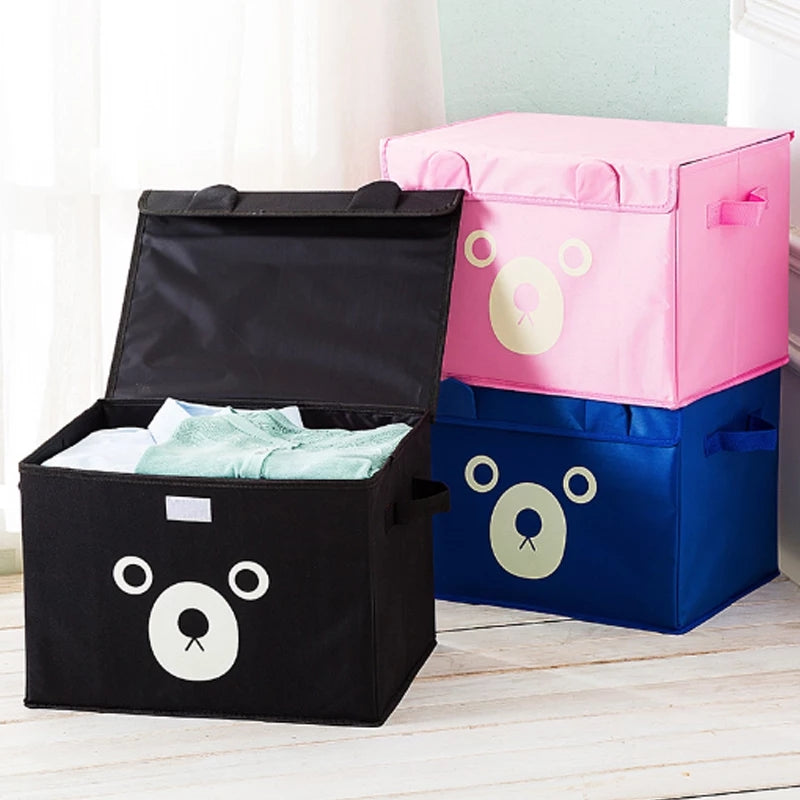 Foldable Panda Storage Box. Cute Panda Cartoon Storage Box