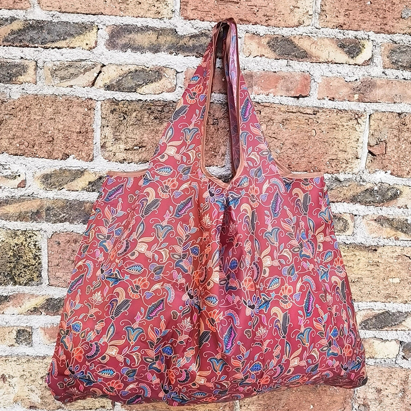 Printed Environmental Bag Large 210T Supermarket Folding Shopping Bag Thickened Tote Bag Shopping Bag