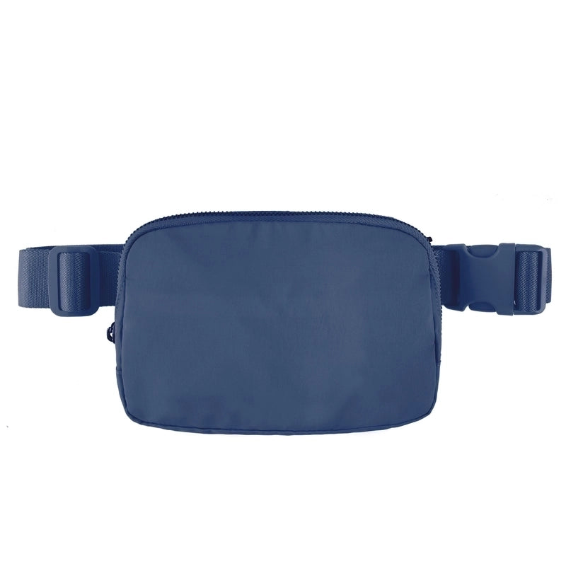Women's Sports Solid Color Nylon Waist Bags