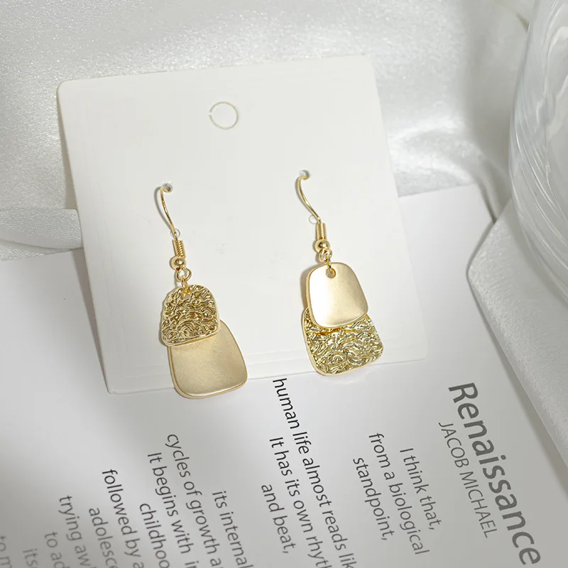 Women's Simple Multi-Layer Alloy Earrings Trendy Wholesale New Stitching Earlobe Fashion Jewelry