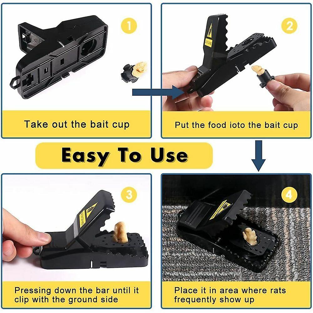 Portable and Reusable Heavy Duty Plastic Mouse Trap For Home Shop and Office