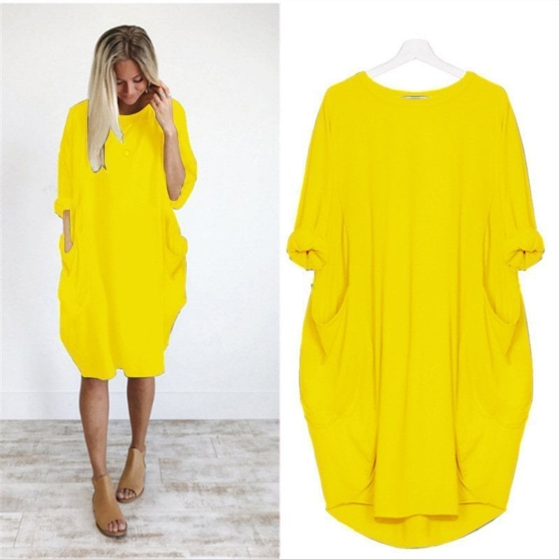 🔥SUMMER HOT SALE - 49% OFF🔥Women's Casual Solid O-Outline Dress (🔥Buy 2 get Free Shipping🔥)