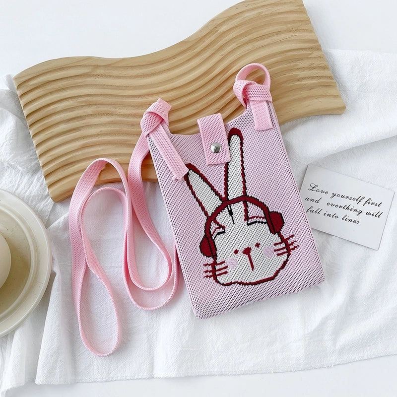 Women's Small Polyester Cartoon Heart Shape Basic Vintage Style Square Open Phone Wallets