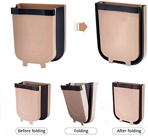 Hanging Trash Can Kitchen Cabinet Door Collapsible Dust Bin. Hanging Trash Holder Dustbin