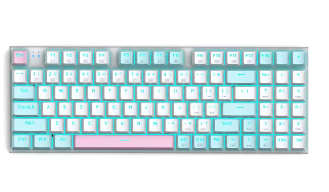 new release Independent numeric keypad 94keys LED mechanical gaming keyboard for office gamer