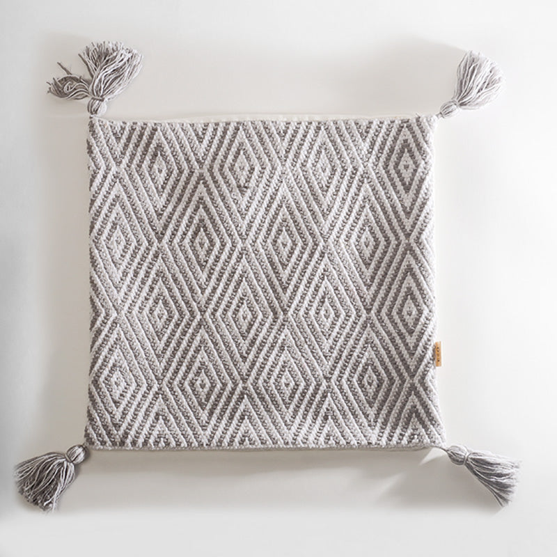 Harlequin Textured Cushion Cover - Grey White