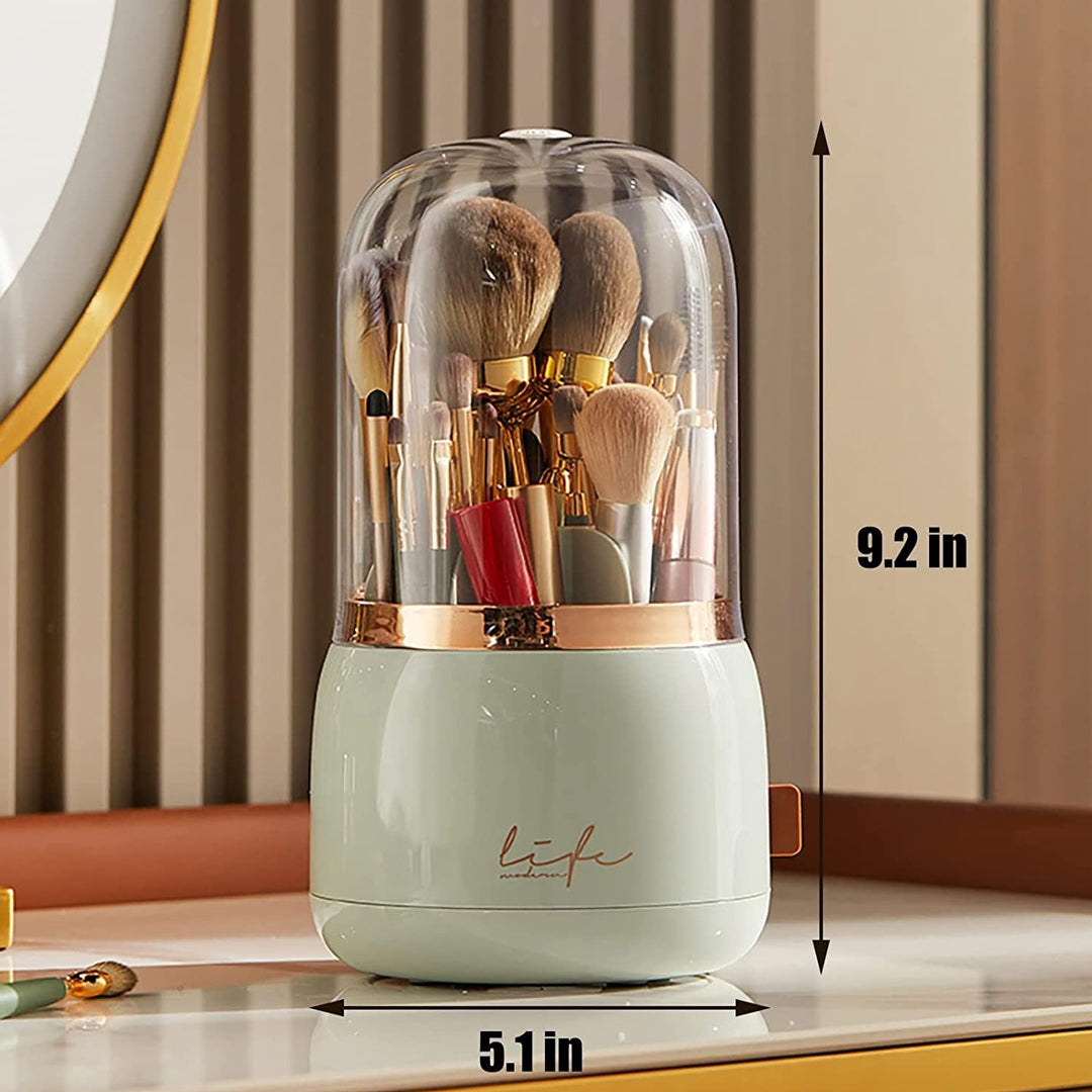 360° Luxury Rotating Makeup Brush Organizer