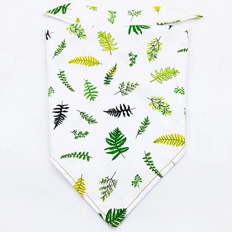 Cartoon Style Cotton Flower Printing Pet Saliva Towel