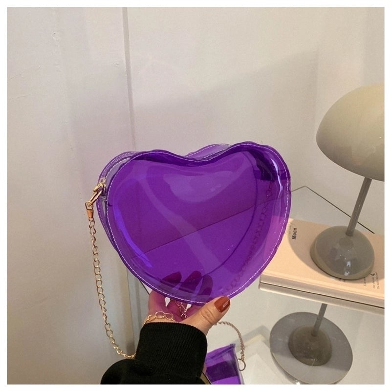 3 Pieces Women'S Small Spring&Summer Pvc Streetwear Shoulder Bag Chain Bag