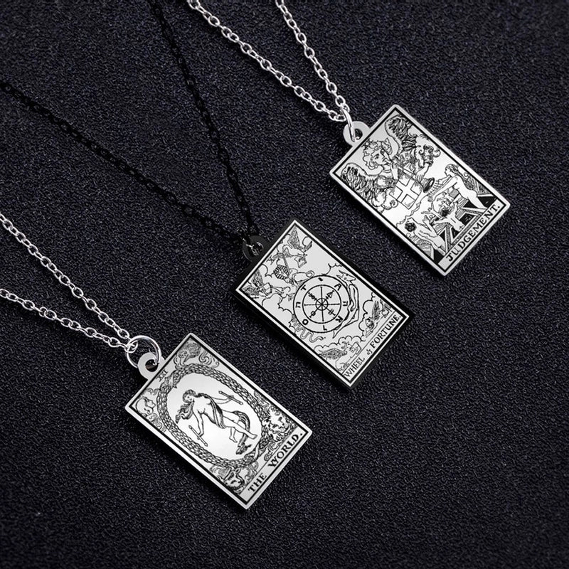 30 Pieces Retro Geometric Stainless Steel Pendant Necklace Plating Stainless Steel Necklaces 1 Piece