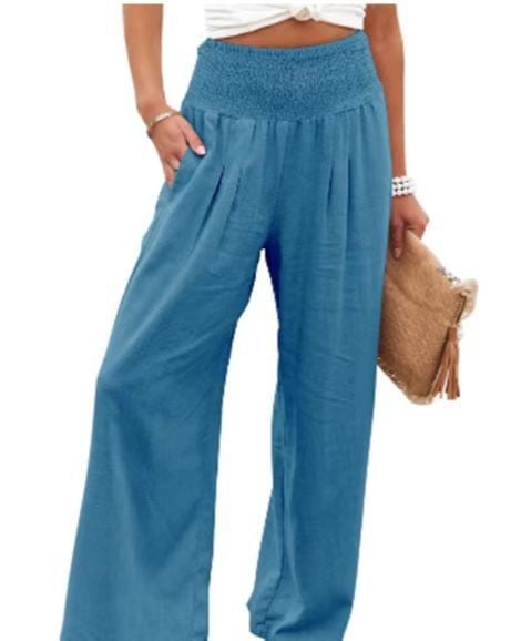 New Arrival - 49%OFF🔥Casual Wide Leg Cotton & Linen Loose Trousers