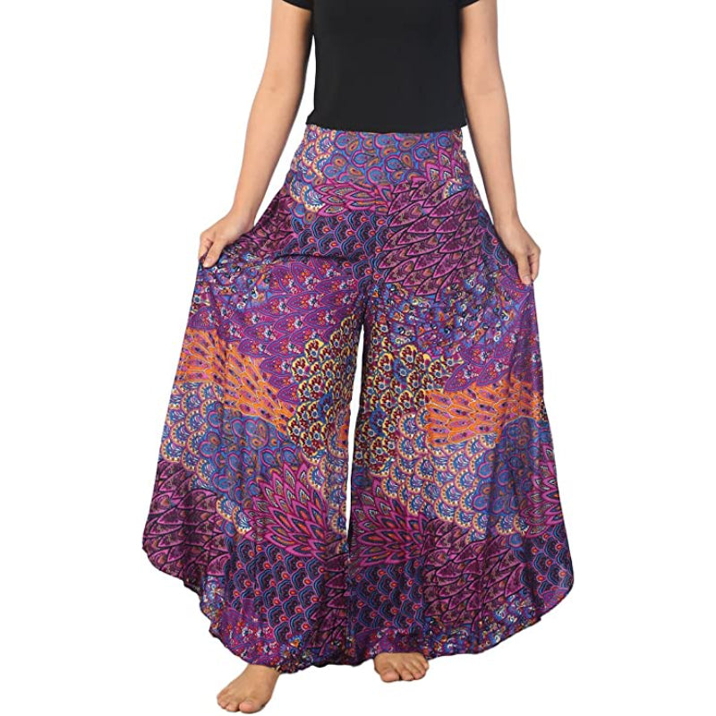 Palazzo Pants for Women Wide Leg Boho Harem Yoga Pants