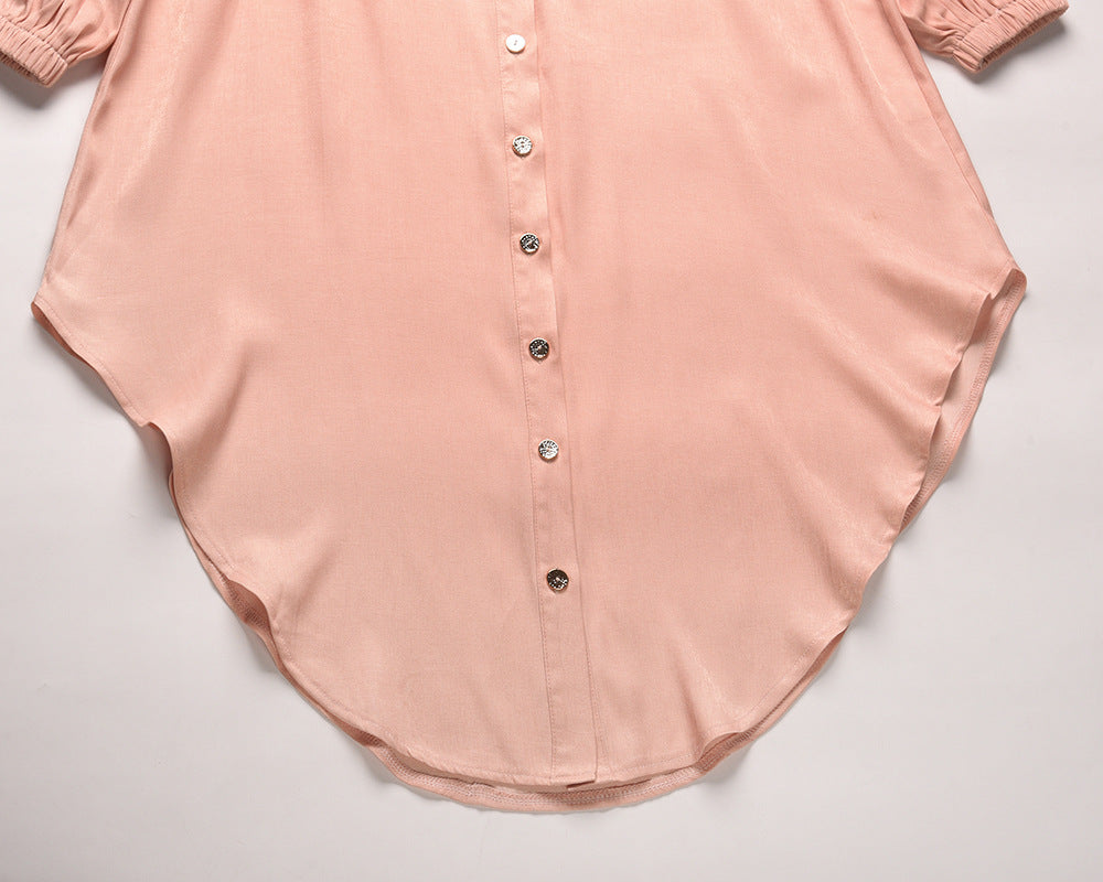 Long-Sleeved Waist-Skimming Dresses