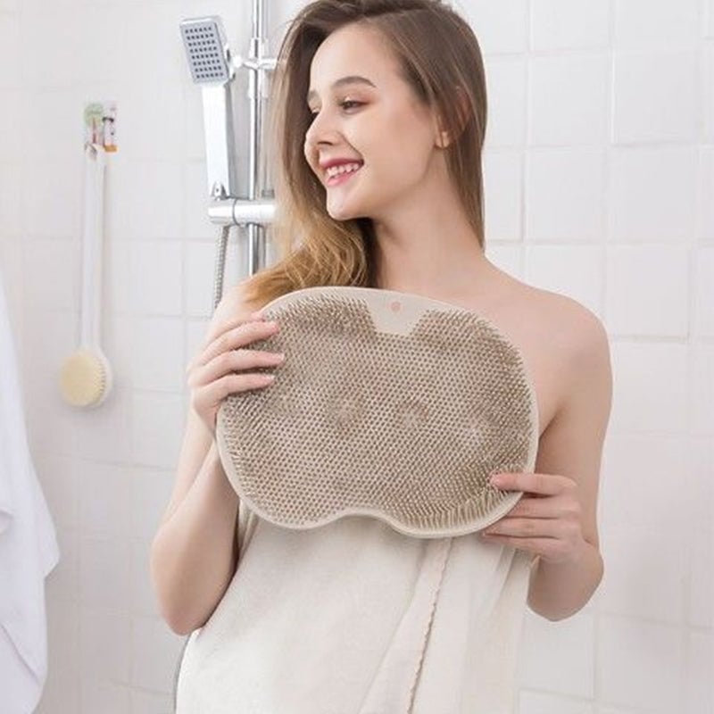 😍LAST DAY 50% OFF - Shower Foot & Back Scrubber. Massage Pad