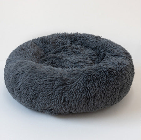 Round Fluffy Pet Bed